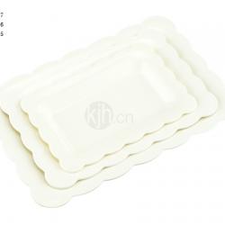 花邊長方餐盤(4、6PCS