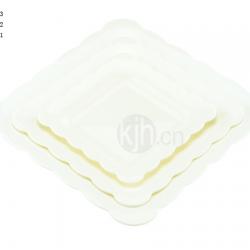 花邊正方餐盤(4、6PCS