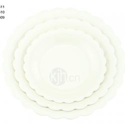 花邊圓型餐盤(6、4PCS