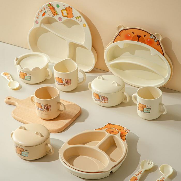 小俏豚/愛(ài)學(xué)豚/萌豚豚套裝兒童餐具