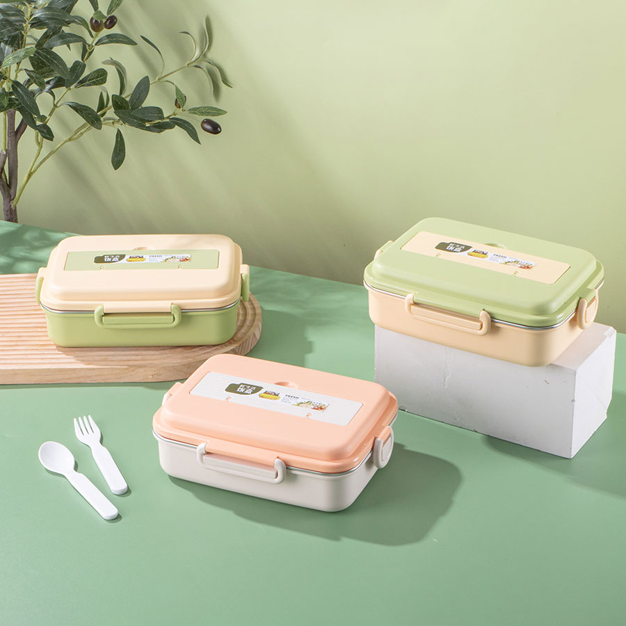 長(zhǎng)方形分格飯盒950ml(